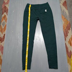 Gymreaper Logo Dark Green High-Waisted Athletic Leggings | Stretch Workout Pants